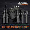 Super WoodSplitter™- Turn Your Drill Into A Wood-Splitting Machine