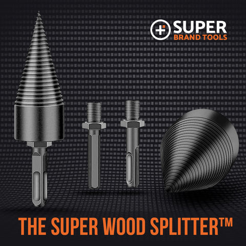 Image of Super WoodSplitter™- Turn Your Drill Into A Wood-Splitting Machine