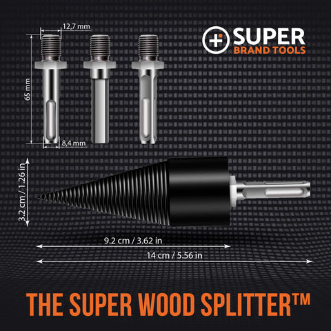 Image of Super WoodSplitter™- Turn Your Drill Into A Wood-Splitting Machine