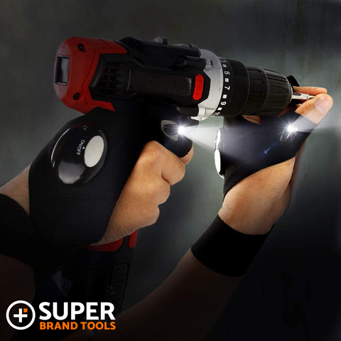 Image of SuperGloves™ LED Flashlight Gloves - A Light Exactly Where You Need it! 1 PAIR OF SUPERGLOVES,2 PAIRS OF SUPERGLOVES,4 PAIRS (BUY 3, GET 1 FREE)